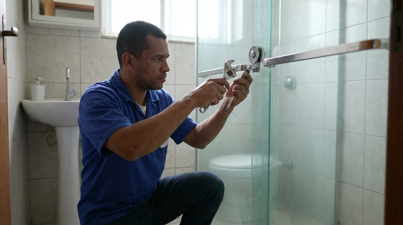 Manutenção e reparo de box de vidro perto de mim em Salvador‑BA